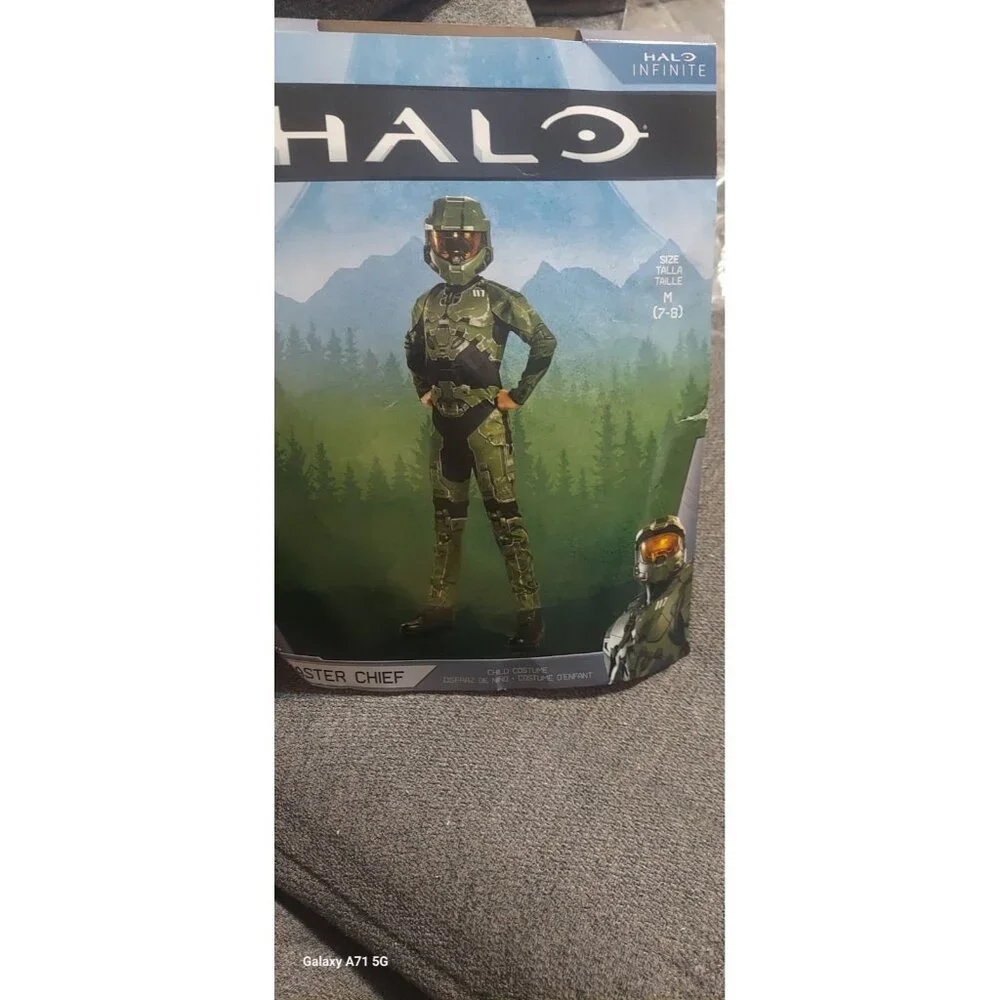 Halo Master‎ Chief Halloween Child Costume Size M 7-8 HALO INFINITE Video Game